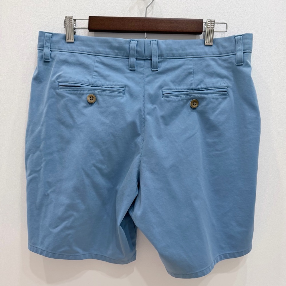 johnnie-O Jupiter Flat Front Stretch Shorts -Blue Horizon - Size 34 - Picture 4 of 6